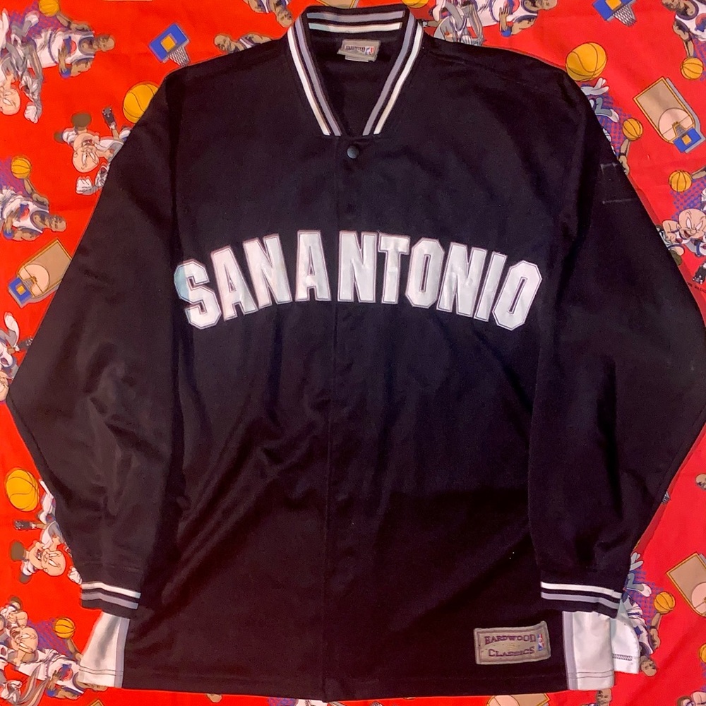 Vtg Hardwood Classics Tim Duncan Warm-Up Jacket